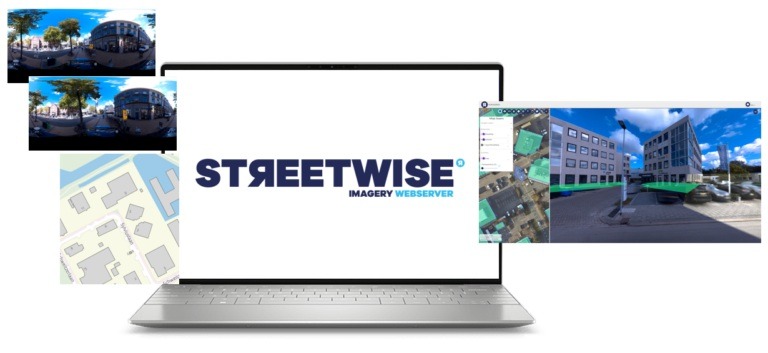 StreetWise-platform met straatbeeld